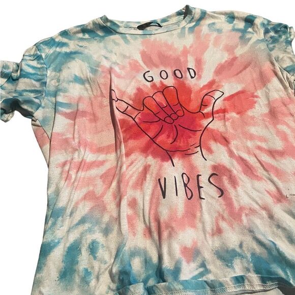 SHEIN Ty died good vibes tee shirt great condiiotn see pics - Picture 1 of 2